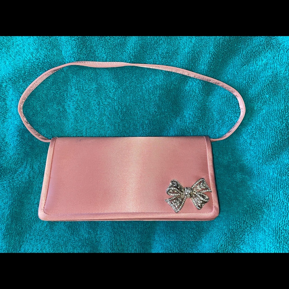 Satin pink purse